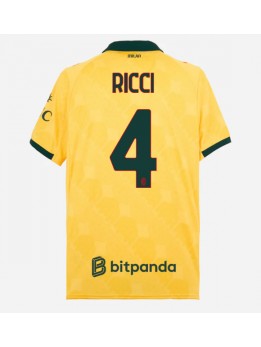 Moški Nogometna dresi replika AC Milan Samuele Ricci #4 Tretji 2025-26 Kratek rokav
